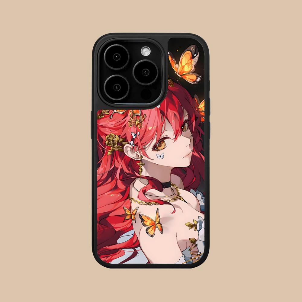 HSR Himeko Matte Surface Mobile Phone Case for iPhone 17 16 15 14 13 12 11 Air Pro Max Plus Colorful Cover