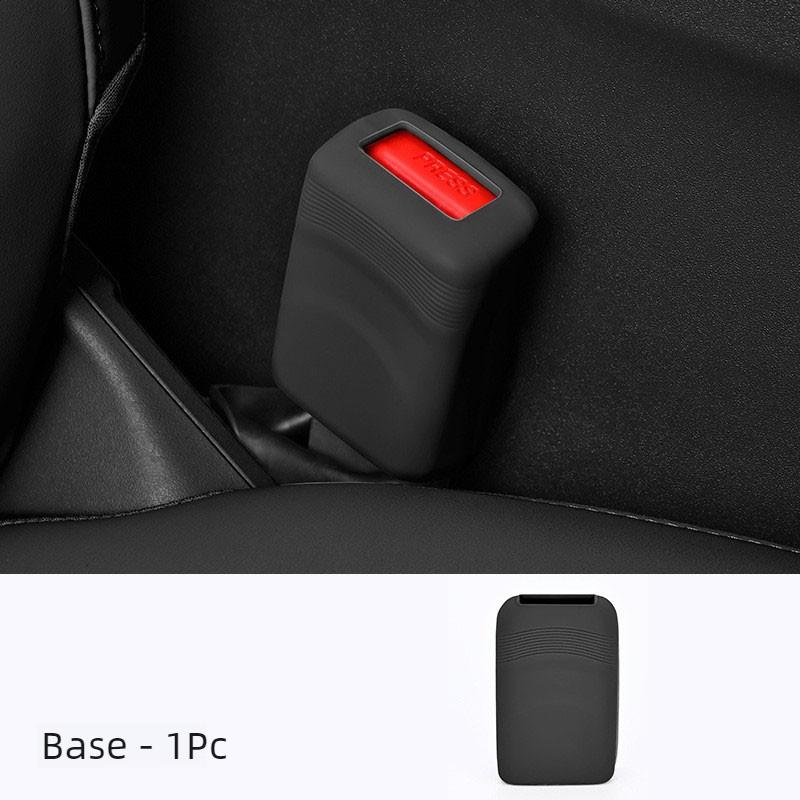 Silicone Universal Car Seat Belt Socket Protective Cover Car Safety Seat Belt Anti-Scratch Cover Button Protective Case