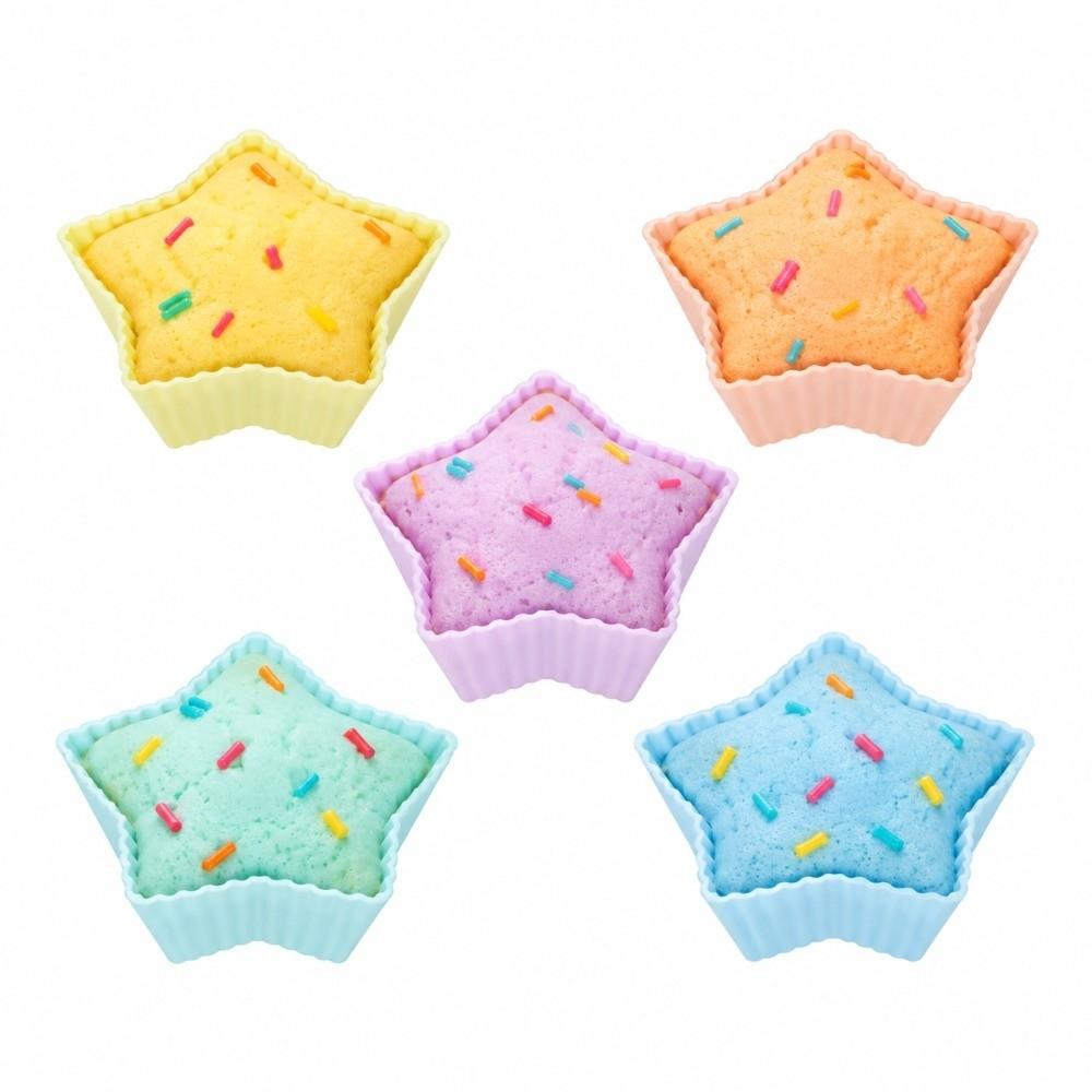 20PCS Nonstick Silicone Baking Cups High Low Temperature Resistant Tart Mold  Cake Baking