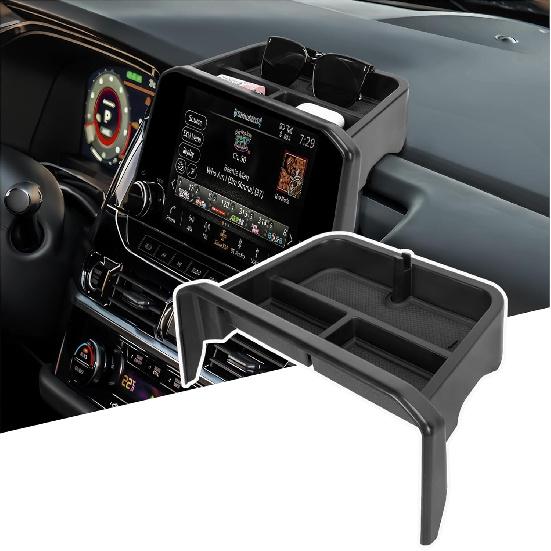 Center Console Organizer Dashboard Tray Compatible With -2025 Nissan Pathfinder Accessories, Dashboard Storage Organizer Box Behind Screen Sunglass