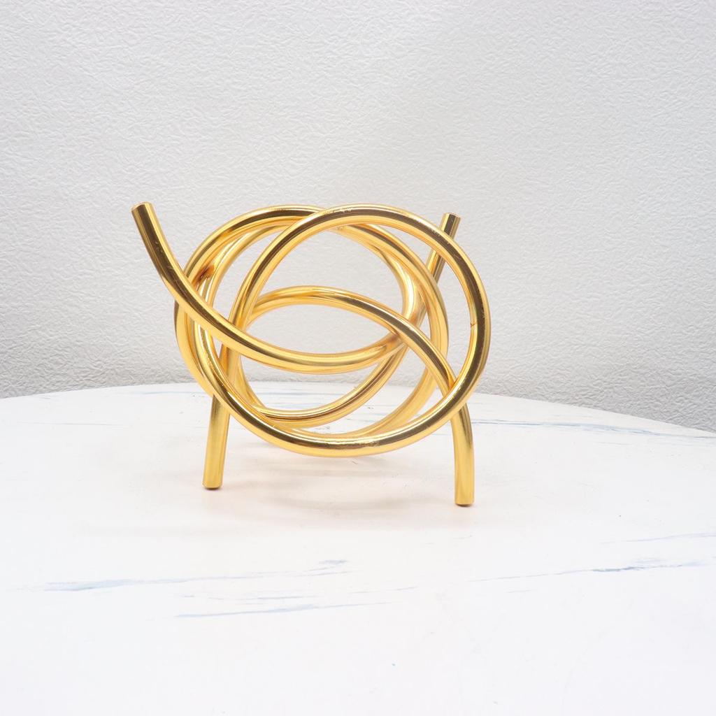 Modern Geometric Metal Desktop Ornaments for Living Room Decor