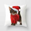 Cute Cat  Print Polyester Cushion Cover 45x45 Throw Pillow Case For Sofa Car Home Decorative Pillowcase Pillow Cover