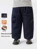 European Boys' Waterproof Fleece-Lined Thick Long Pants for Autumn/Winter 2025 - Trendy Children's Winter Wear