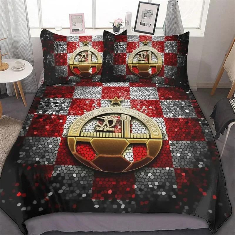 Hapoel Beer Sheva Bedding Set,Duvet Cover Comforter Bed Set Quilt Cover Pillowcase,King Queen Twin Size Boys Girls Adultse