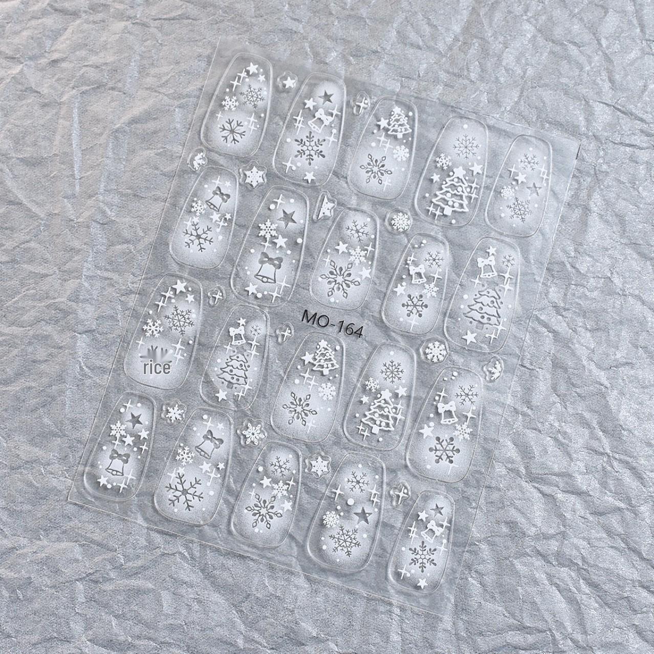 

Japanese Airbrush Snowflake Nail Art Hollow Stickers