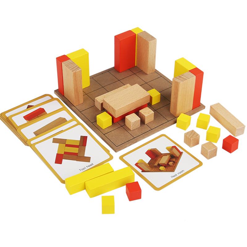 Montessori Geometric Blocks: Enhance Children's Hands-On and Thinking Skills with Parent-Child Interaction.