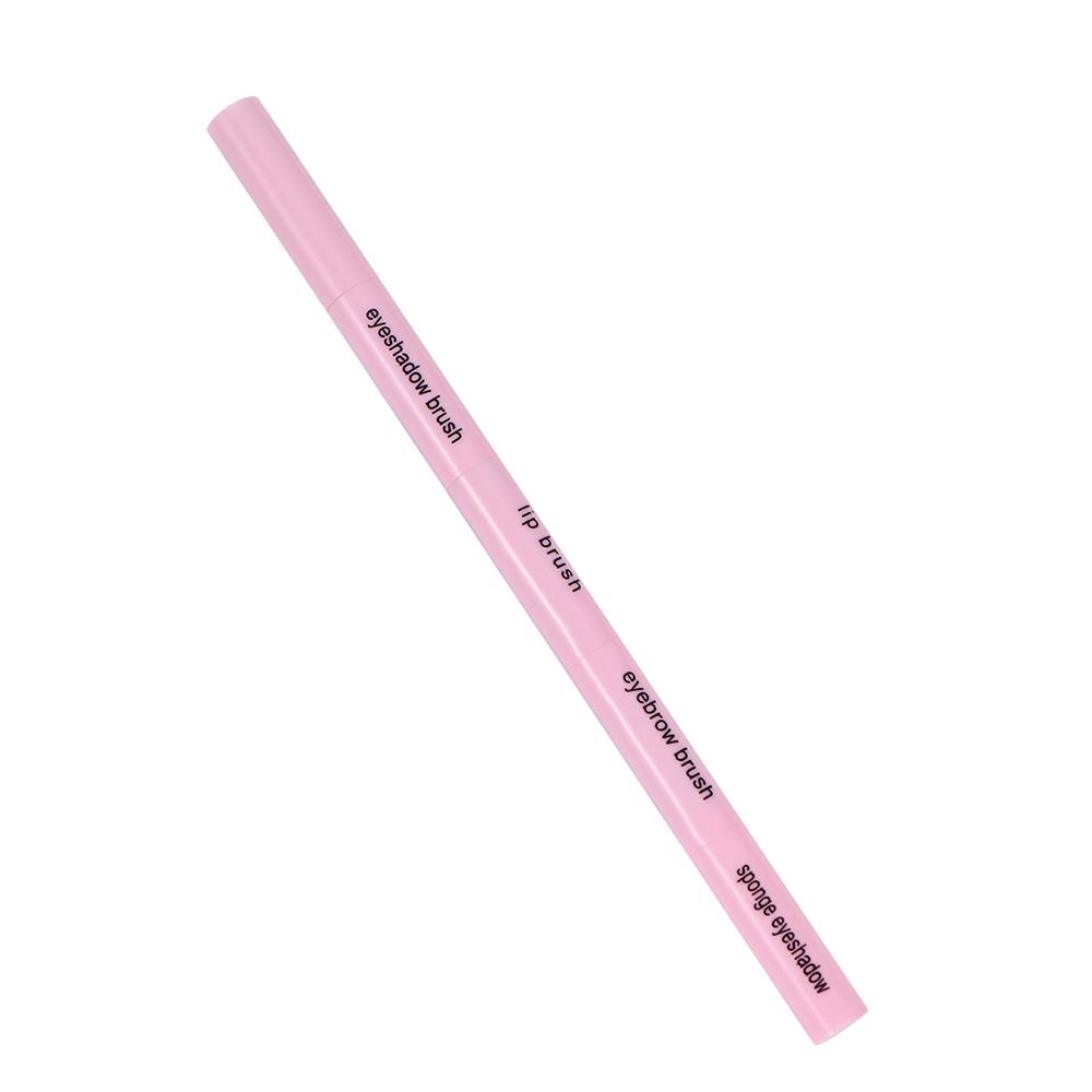 Portable Cosmetic Tools Retractable Travel Eyeliner Brush Makeup Brush Eye Shadow Brush Lip Brush