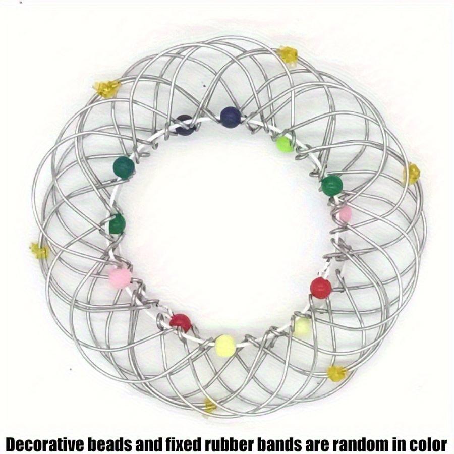 Variety Mandala Flower Basket with Many Changes Waiting for You To Explore - Wire Magic Ring Rotating Ornaments, Creative Wire Art Decorating