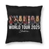 World Tour Celebration Shakira Design Pillowcase Soft Cushion Cover Decorative Throw Pillow Case Cover Living Room Zippered