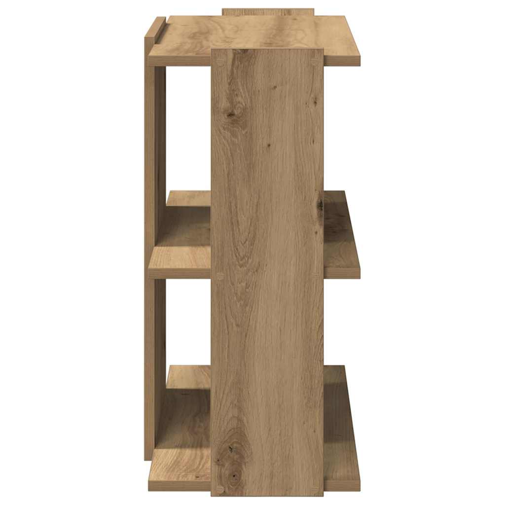 Regał 3-Poziomowy Artisan Oak 60X30X60 Cm Drewno Klejone