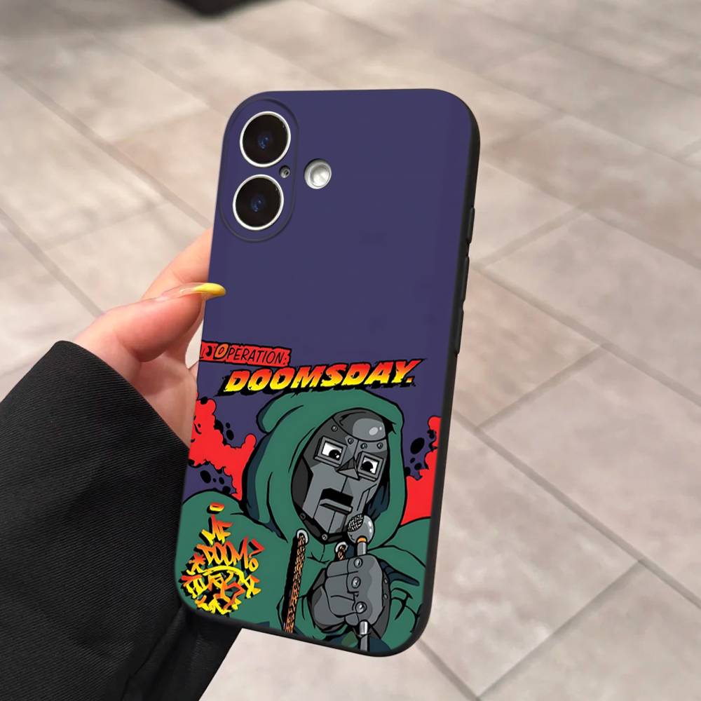 

M-MF Рэпер D-DOOM Для IPhone 17 16 15 14 13 12 11 Pro Max 13 17Air Ударопрочные Мягкие Чехлы для Телефона Coque iPhone 13 pro