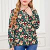 Christmas Day Sweatshirts For Children Boys And Girls Knit Sweater Cute Shirt Fall Crewneck Pullover Tops