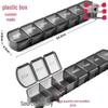 Transparent 7-Compartment Moisture-Proof Rectangular Pill Organizer - Large Capacity, Travel-Friendly