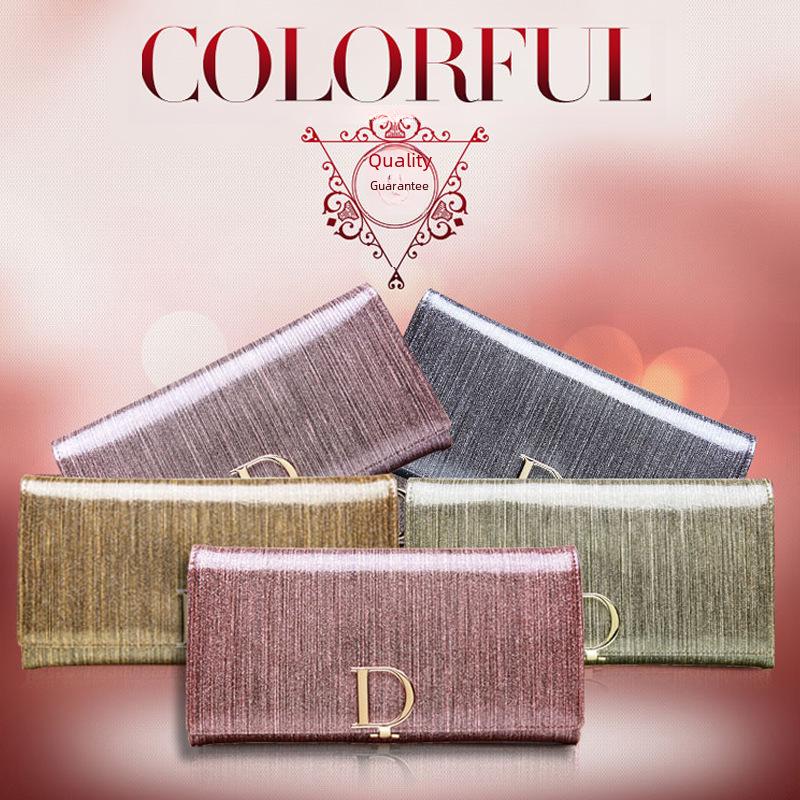 Echtes Leder Damen Langbörse - Großes Fassungsvermögen Rindsleder Europäisch & Amerikanisch Multifunktionale Schlanke Handgeldbörse