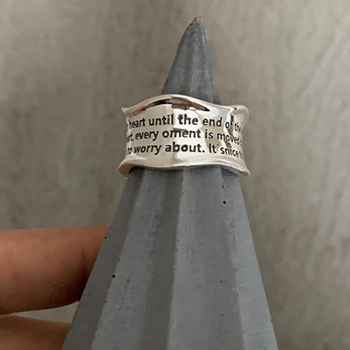 

Модное кольцо в стиле Ins для женщин с крутым ретро-регулируемым стилем