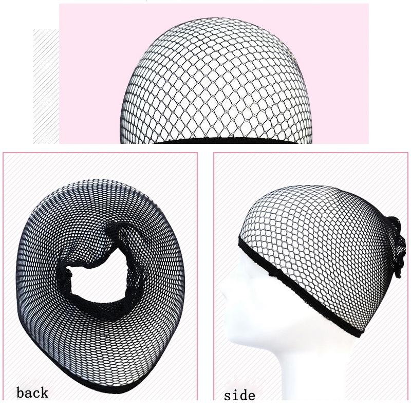 Großhandel Schwarzer Snood Nylon Haarnetz Materialien Für Perückenherstellung Dehnbare Gummibänder Netzmütze Für Damen Perückenunterlage Zubehör