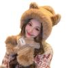 Plush Hat and Scarf for Women In Autumn and Winter High End New Lei Feng Hat Cute Thickened Warm Scarf