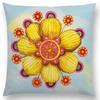 Watercolor Butterfly Flowers Sofa Throw Pillow Case Colourful Dream Fantasy Inflorescence Flamingo Cushion Cover