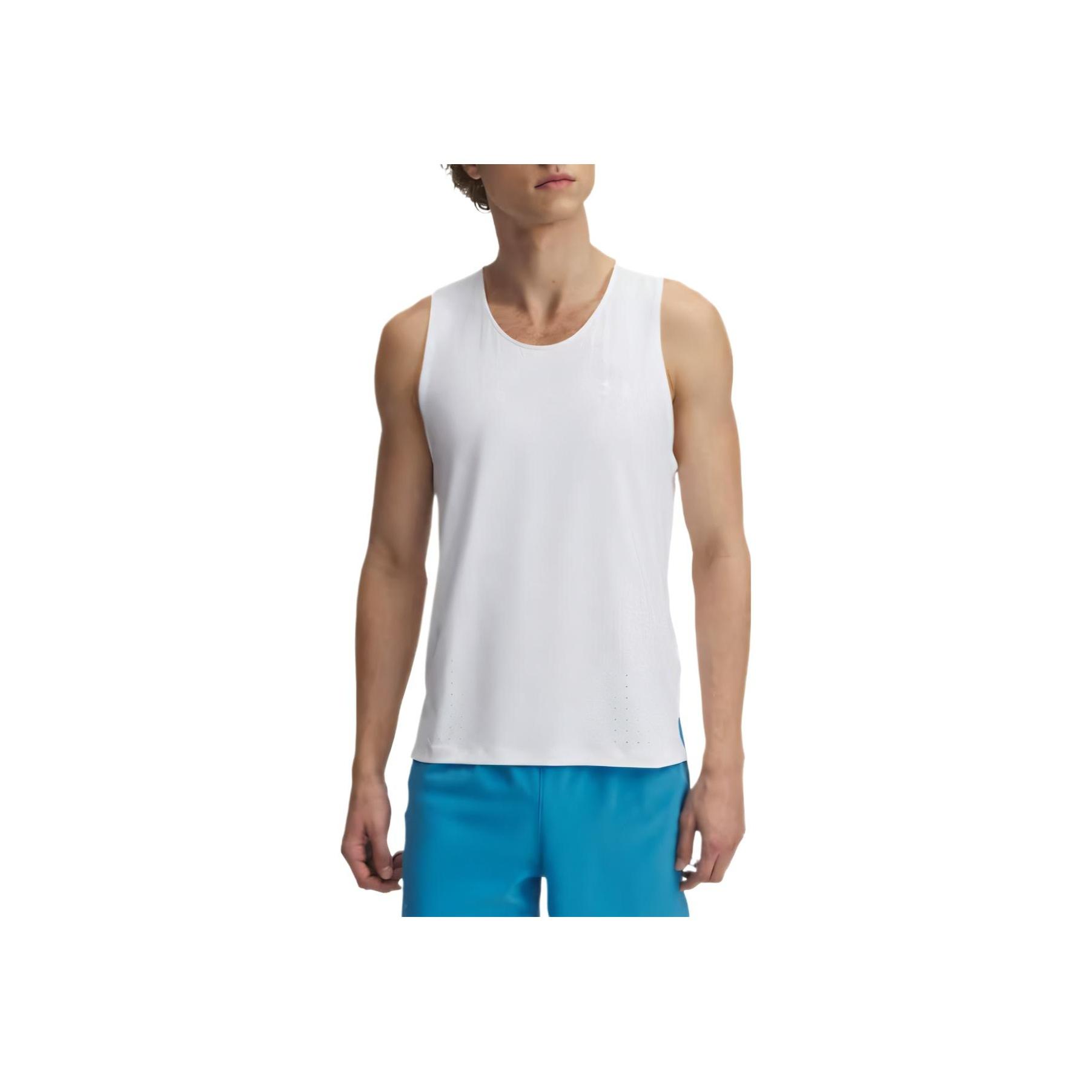 Under Armour Launch Elite Iso-Chill Comfortable Fashionable Simple Versatile Breathable Casual Sports Vest Men Vests White 1389800-100 XXL