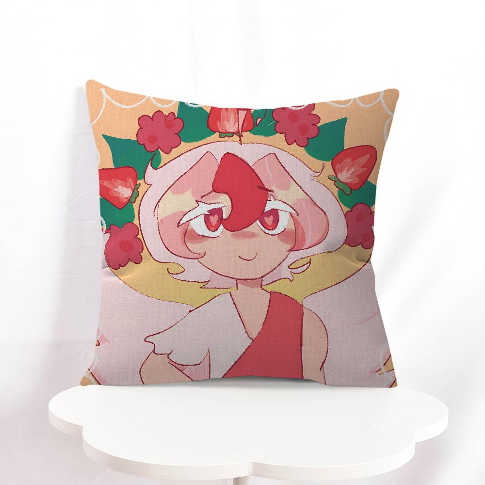 Pavlova Cookie Cartoon Pillowcase 45x45cm Cute Pillowcase Living Room Sofa Cushion Cover Bedroom Home Decoration