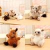 Toy Animal Panda Bag Pendant Unicorn Pony Plush Doll Elephant Key Gifts Chain