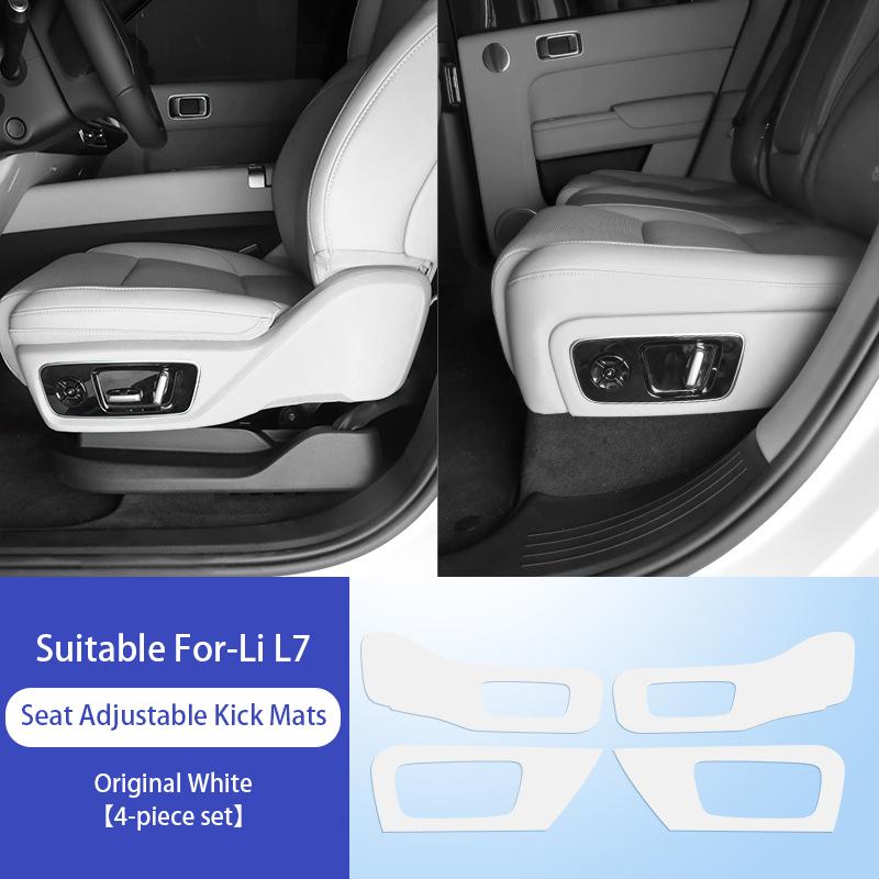 For Li Lixiang L7 L8 L9 Car Seat Adjustment Protective Sticker Ideal Leather Car Seat Adjustment Anti Kick Pads On Both Sides