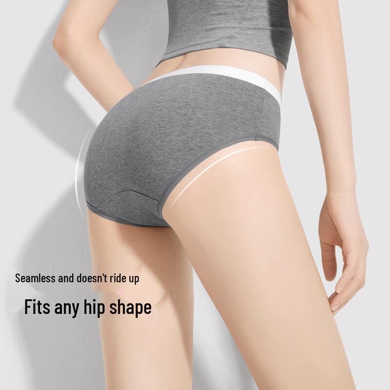 SecretWorld Women's Pure Cotton Antibacterial Sport Briefs