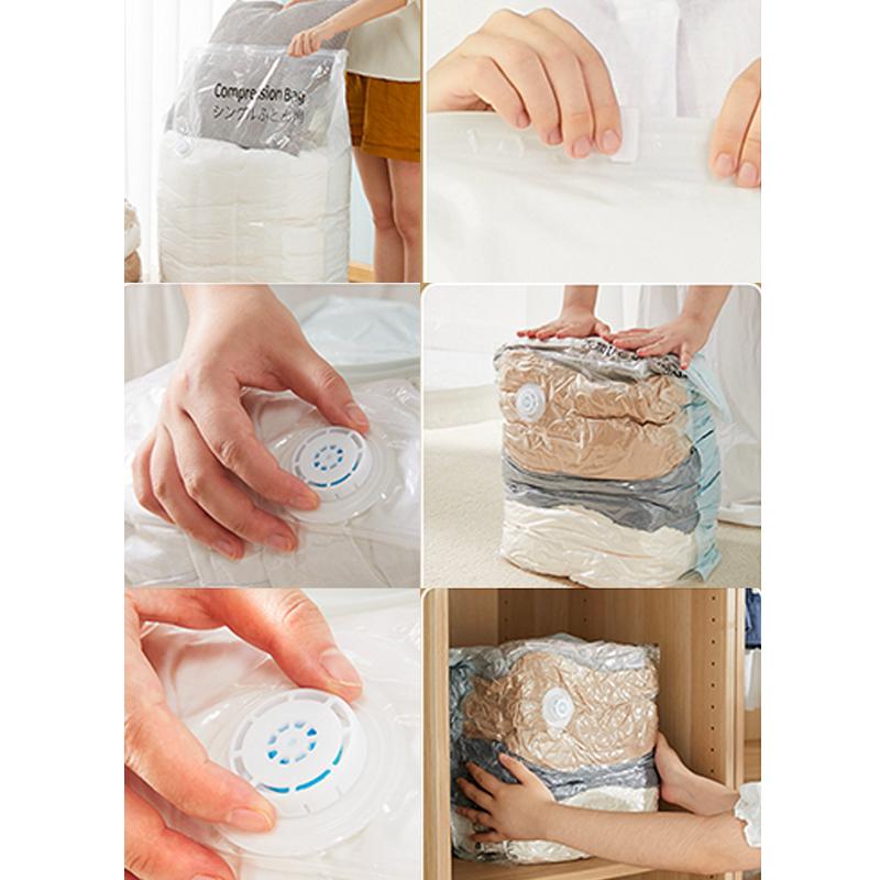 Chłopcy Dziewczynki Domowe Przechowywanie Torba Gruby Pyłoszczelny Pakowanie Oszczędność Miejsca Torba do Przechowywania Kołdra Odzież Bardzo Duża Pompka Ręczna Uroczy Kreskówkowy Próżniowa