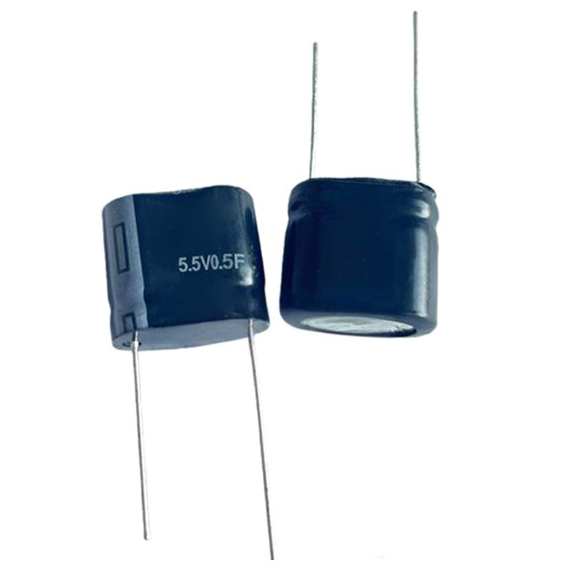 2PCs High Power Density 0.5F 5.5V Super Capacitor for Energy Buffer and Voltages Stabilization Applications