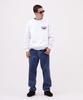 AVIREX VARSITY LOGO CREW NECK SWEAT 783-3932007 men's M white