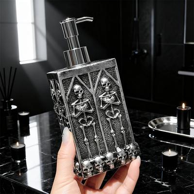 Bouteille de Savon Squelette Créative Distributeur de Savon à Pompe pour la Maison Bouteille de Lavage des Mains Bouteille de Gel Douche pour Salle de Bain Ornement Décoratif