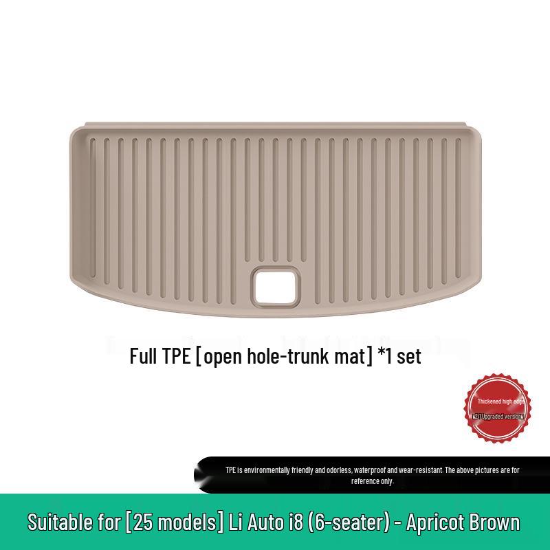 Ideal I8 Car Floor Mat Set: Compatible with 25 Models - Includes TPE Floor, Trunk, and Seat Back Mats.