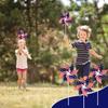 3 Pack Pinwheels Patriotic Decorations, American Flag On Stick Wind Spinners With Stake For Independence Day, Memorial Day Julys Of 4th Party Supplies
