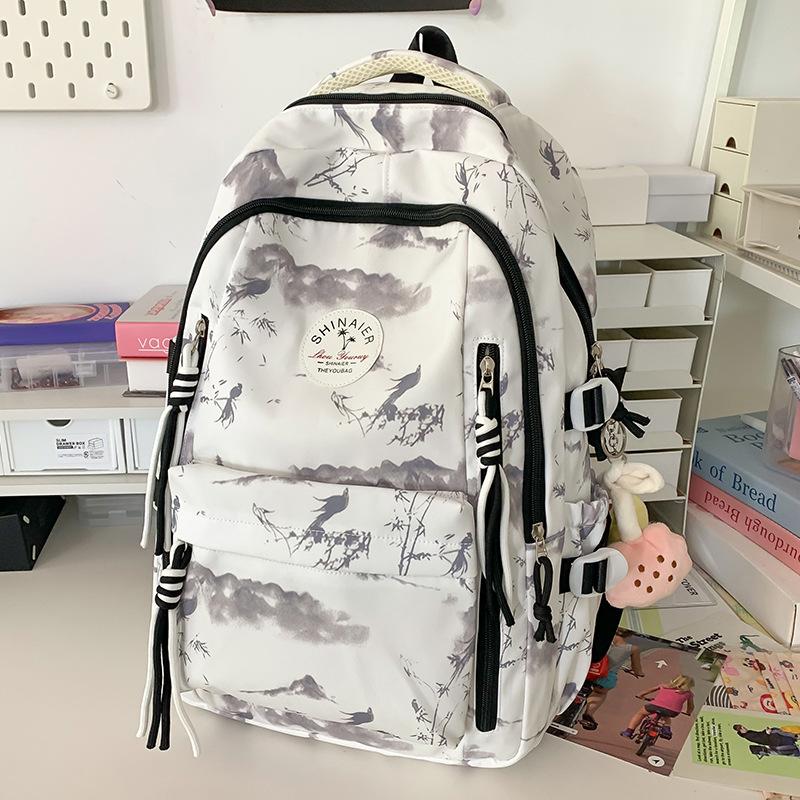 Children's schoolbag Elementary school student Junior high school girl college student Printed backpack