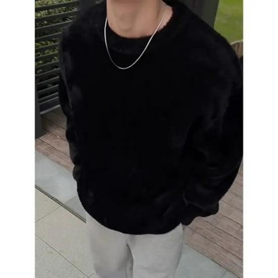 

Men s Trendy Hong Kong Style Plush Hoodie - Soft, Loose, Warm, and Versatile for Autumn/Winter 3XL чорний