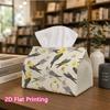 1pc, 2d Flat Printing, Tissue Box Sunflower Phoenix Head Parrot Bird Pattern Printed Tissue Box, Suitable for Napkin Storage In Cars, Kitchens, and Re