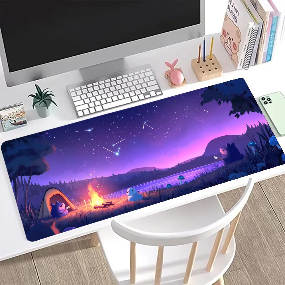 Starry Sky Mouse Pad Large Computer Office Game Table Mats XXL Rubber Antislip Gaming Keyboard Mousepads Long Desk Pads