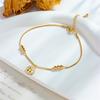 Gold Life Tree Turquoise Double Layer Anklet