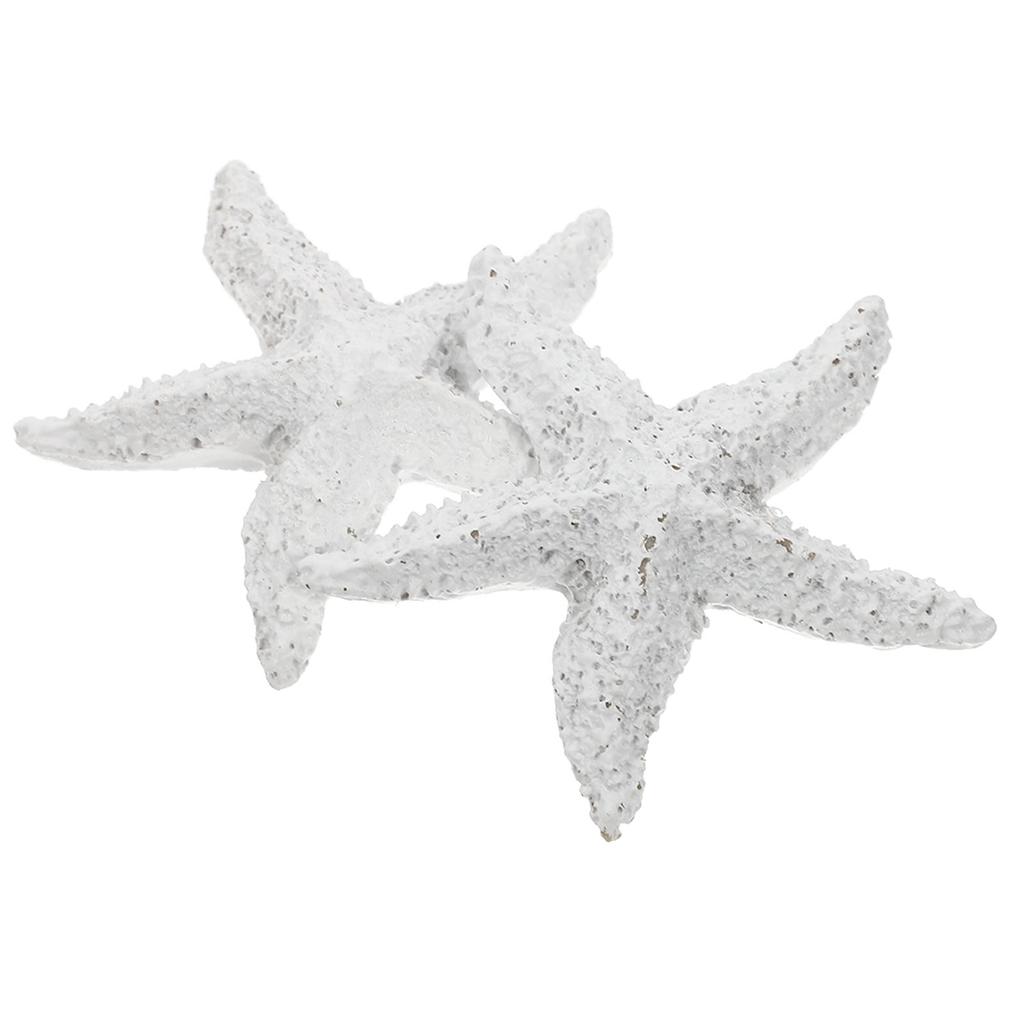 2Pcs Sea Star Decor High Quality Resin Marine Animals Fish Tank Ornament for Aquarium Decor Chic Stylish Design