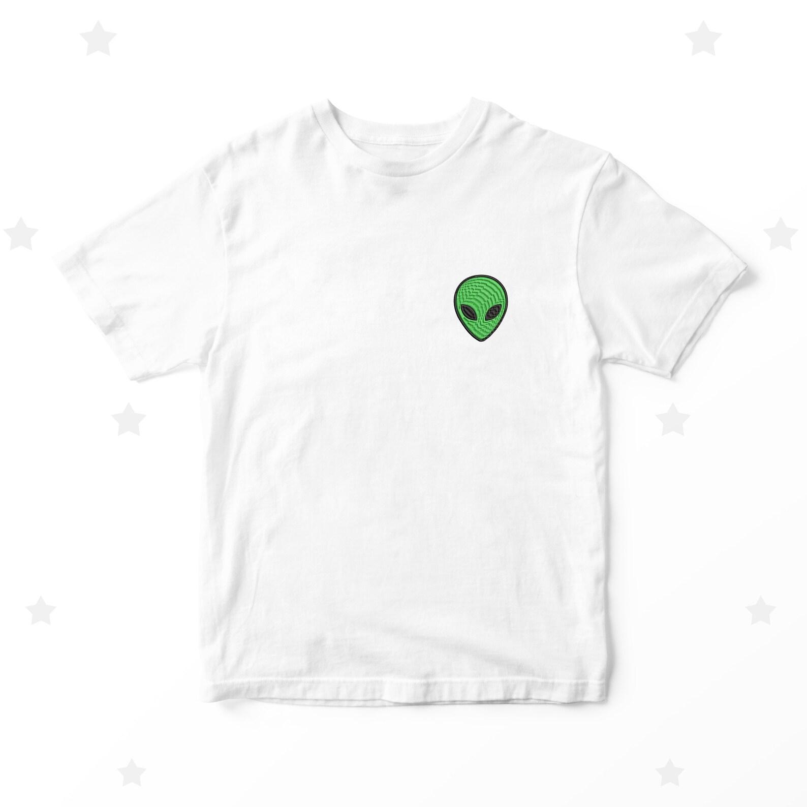 Embroidered Alien Kids T-shirt, Personalized Children s Clothing 110