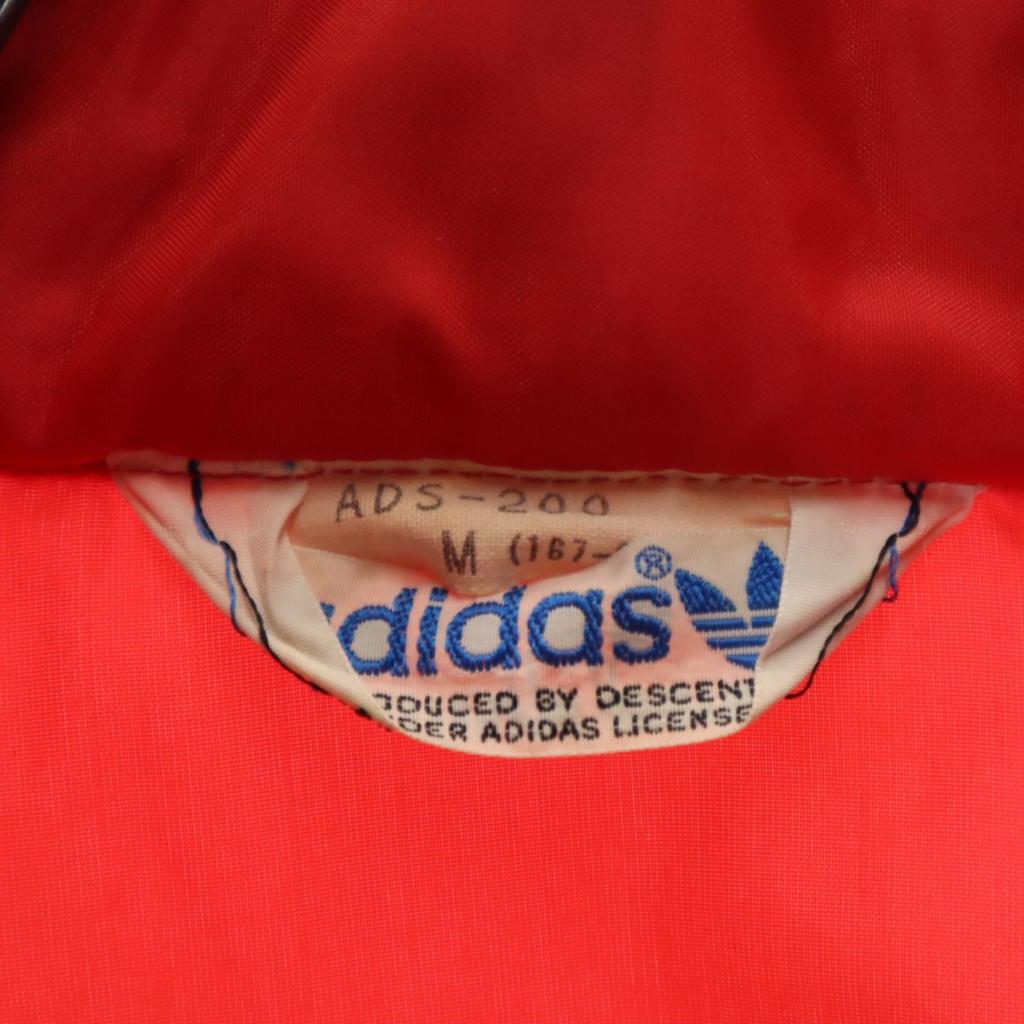 Adidas 70s Vintage Descente Trefoil Logo Long Sleeve Nylon Jacket M Red Men's Used