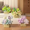 Educational Toys Flower Potted Building Block DIY Succulent Building Block Set  Kids