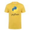 2025 Heren Python T-shirt met Computer Programmeertaal Korte Mouw Zomer T-shirts met Code Programmeur T-shirts
