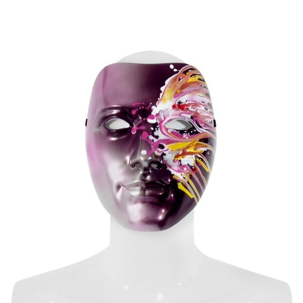 Flowing Phantom Paint Face Mask Plastic Anime Cosplay Props Personality Halloween Mask  Adult