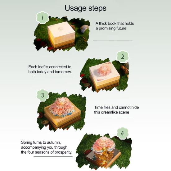 2026 Time Piece Calendar 3D Tear-Away Desk Calendar Notepad Daily Planner DIY Paper Carving Art Desktop Decoration Gift for Christmas Birthdays