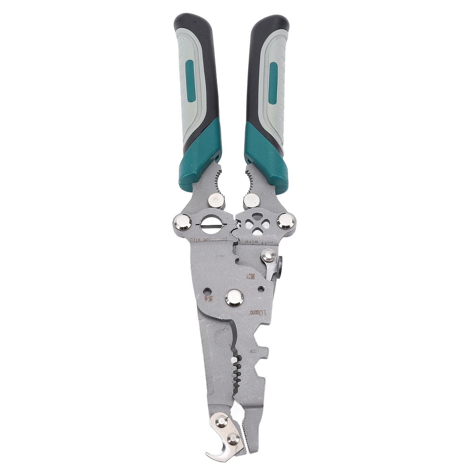 

Foldable Wire Stripping Pliers Cr V Steel Multifunctional Bent Nose Wire Stripper
