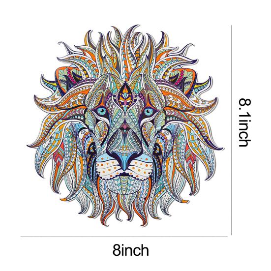 3D Löwe Mode Aufkleber Patch DIY Aufbügelbar Transfer Aufnäher Kleidung Stoff