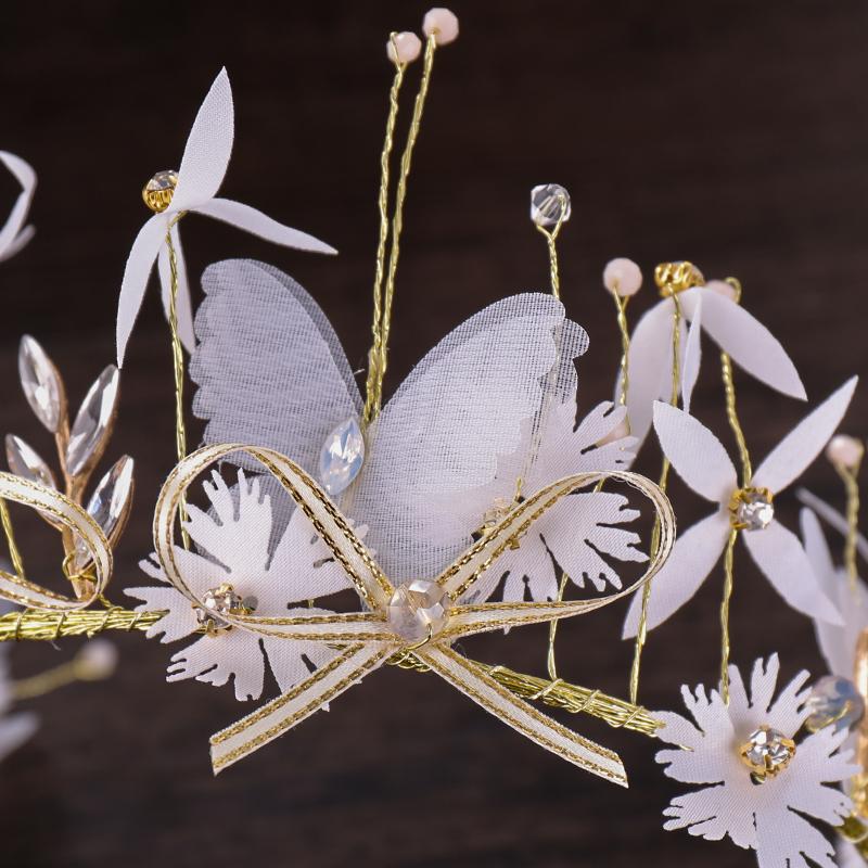 Bridal Hair Accessory butterfly , Flower Hairband ,earrings for Women and Girls