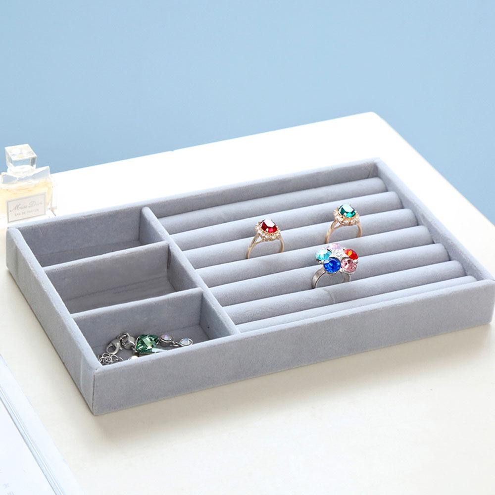 Fashion 1Pc Holder DIY Gift Box Velvet Organizer Storage Box Jewelry Case Jewelry Display
