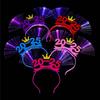 Number Letter LED Glow Hair Bands Snake Shape New Year Headdress  Men/Women/Kids